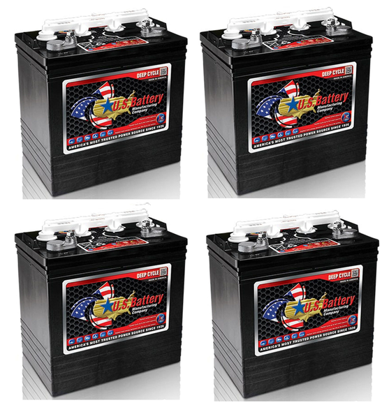 U.S. Battery US-8VGCE-XC2 8V 155Ah Deep Cycle Flooded Battery (Group GC8) - 4 Pack