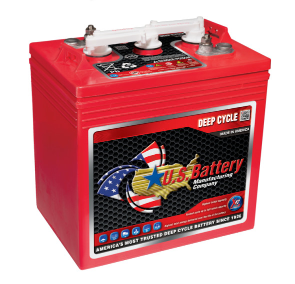 U.S. Battery US-2200-XC2 6V 216Ah Deep Cycle Flooded Battery (Group GC2) - 8 Pack