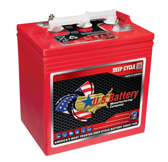 U.S. Battery US-145-XC2 6V 251Ah Deep Cycle Flooded Battery (Group GC2) - 6 Pack