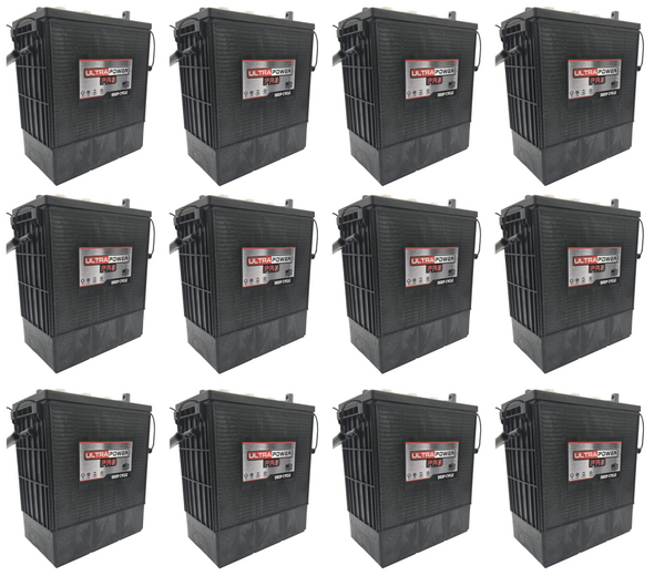 ULTRAPOWER Pro UP305 6V 300Ah EUTR Flooded Lead Acid Battery (Group 902 305) - 12 Pack