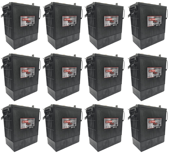 ULTRAPOWER Pro UPL16 6V 370Ah EUTR Flooded Lead Acid Battery (Group 903 L16) - 12 Pack