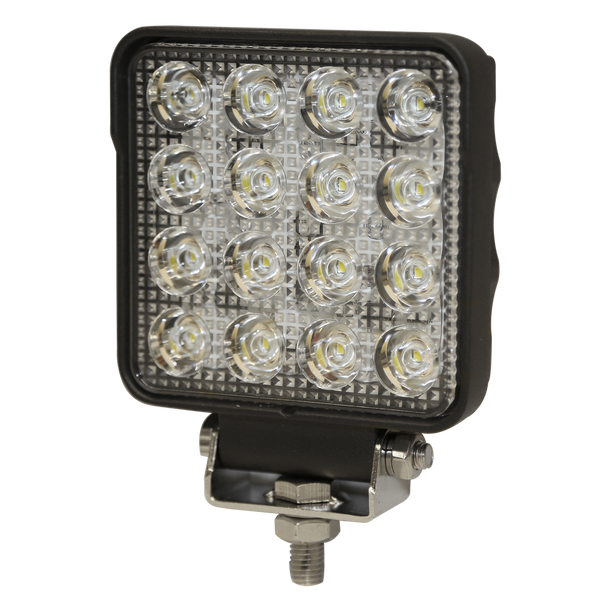 ECCO EW2421 Flood Light - Clear - Square - 2400 Lumens - Single Bolt Mount