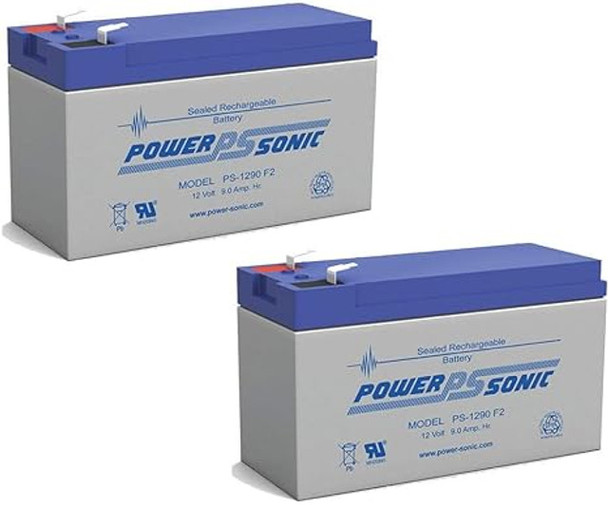 Bright Way Group BW 1290 F2 12V 9AH Replacement Battery - 2 Pack
