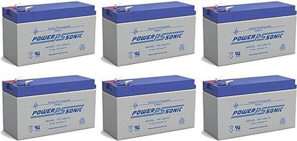 Bright Way Group BW 1290 F2 12V 9AH Replacement Battery - 6 Pack