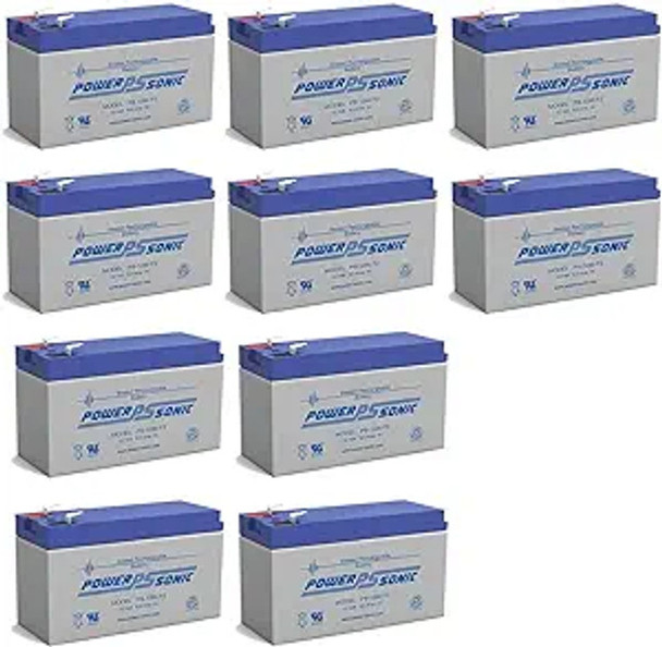 Bright Way Group BW 1290 F2 12V 9AH Replacement Battery - 10 Pack