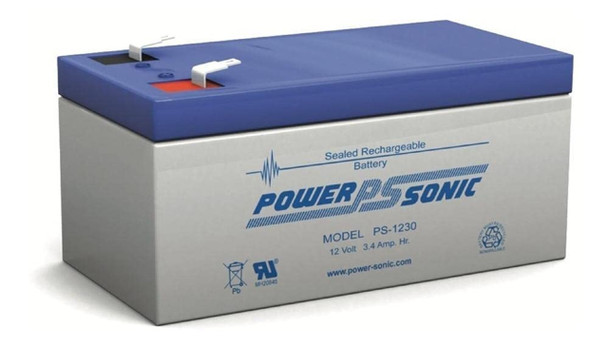 Power-Sonic PS-1230F1 12V 3Ah F1 AGM Rechargeable Battery