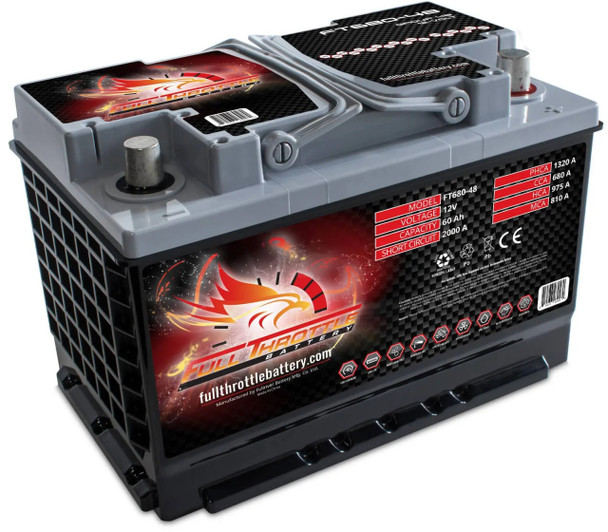 Fullriver FT680-48 60Ah 680 CCA AGM Battery (Group 48)