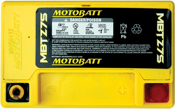 MotoBatt MBTZ7S 6.5Ah 130 CCA AGM Powersports Battery replaces YTX5L