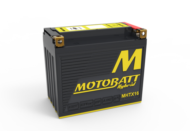 MotoBatt MHTX16 16.5Ah Hybrid Lithium Powersports Battery