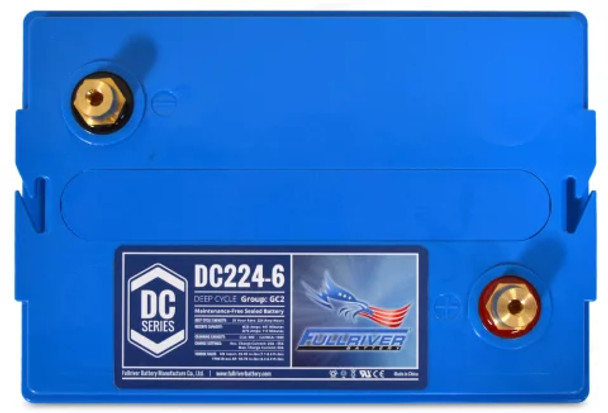 Fullriver DC224-6 6V 224 Ah 900 CCA Deep Cycle AGM Battery (Group GC2)