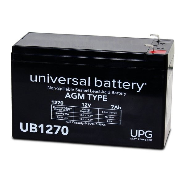 UPG UB1270-F1 12V 7 Ah AGM Battery