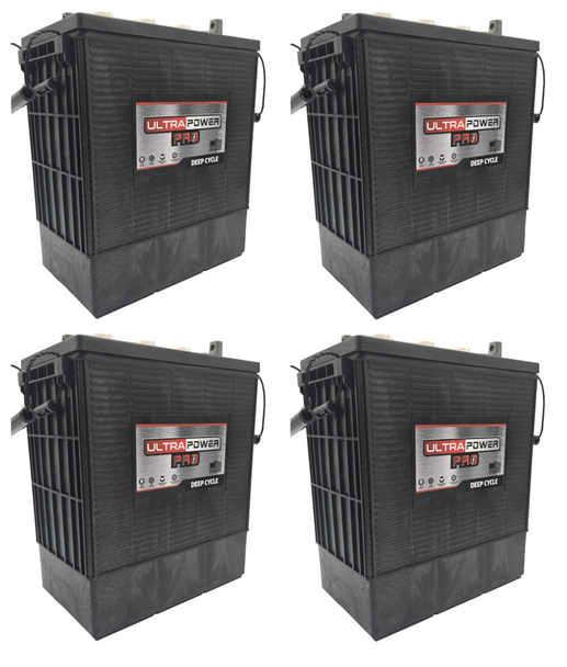 ULTRAPOWER Pro UP305 6V 300Ah EUTR Flooded Lead Acid Battery (Group 902 305) - 4 Pack