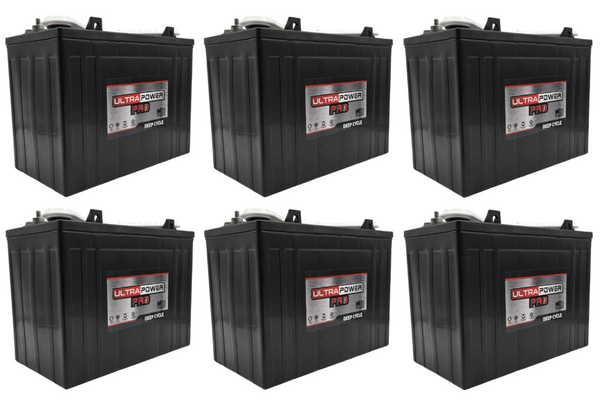 ULTRAPOWER Pro UPGC12 12V 145Ah ELP Flooded Lead Acid Battery (Group GC12) - 6 Pack