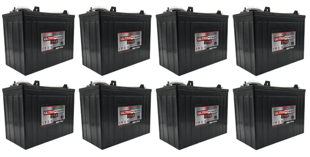 ULTRAPOWER Pro UPGC12 12V 145Ah ELP Flooded Lead Acid Battery (Group GC12) - 8 Pack