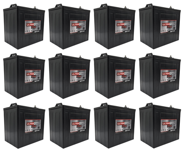 ULTRAPOWER Pro UPGC2-235 6V 235Ah ELP Flooded Lead Acid Battery (Group GC2) - 12 Pack