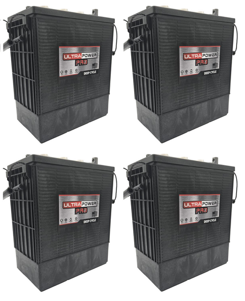 ULTRAPOWER Pro UPL16 6V 370Ah EUTR Flooded Lead Acid Battery (Group 903 L16) - 4 Pack