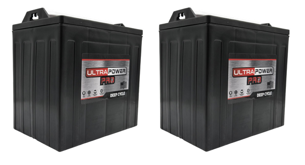 ULTRAPOWER Pro UPGC8 8V 165Ah LPT Flooded Lead Acid Battery (Group GC8) - 2 Pack