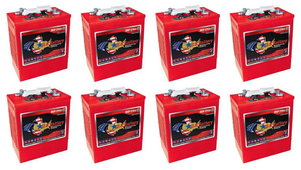 U.S. Battery US 305 XC2 6V 310Ah Deep Cycle Flooded Battery (Group 902 305) - 8 Pack