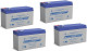 Bright Way Group BW 1290 F2 12V 9AH Replacement Battery - 4 Pack