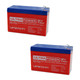 ULTRAPOWER UP1270-F1 12V 7Ah F1 Rechargeable Maintenance-Free Absorbent Glass Mat (AGM) Battery - 2 Pack