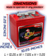 U.S. Battery US-2200-XC2 Group GC2 6V 232 Ah Deep Cycle Flooded Battery