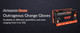Outrageous Orange 8 mil Disposable Powder-Free Nitrile Gloves - Orange, 1000 Count