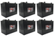 ULTRAPOWER Pro UPGC12 12V 145Ah ELP Flooded Lead Acid Battery (Group GC12) - 6 Pack