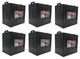ULTRAPOWER Pro UPGC8 8V 165Ah LPT Flooded Lead Acid Battery (Group GC8) - 6 Pack