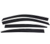 AVS 15-18 Chevrolet Tahoe/GMC Yukon Ventvisor Low Profile Deflectors 4pc - Smoke w/Chrome Trim