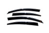 AVS 09-15 Nissan Maxima Ventvisor Low Profile Deflectors 4pc - Smoke w/Chrome Trim