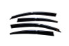 AVS 09-15 Nissan Maxima Ventvisor Low Profile Deflectors 4pc - Smoke w/Chrome Trim