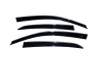 AVS 06-10 Volkswagen Jetta Ventvisor Low Profile Deflectors 4pc - Smoke w/Chrome Trim