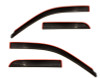 AVS 09-18 Dodge RAM 1500 Quad Cab Ventvisor Low Profile In-Channel Deflectors 4pc - Smoke