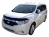 AVS 11-16 Nissan Quest High Profile Bugflector II Hood Shield - Smoke