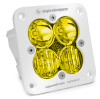 Baja Designs Squadron Sport Driving/Combo Pattern Flush Mount White LED Light Pod - Amber