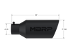 MBRP Universal Exhaust Tip 7in O.D. Rolled End 4in Inlet 18in Length - Black