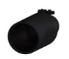 MBRP Universal Tip 4in O.D. Angled Rolled End 2.5in inlet 12in length Black
