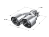 MBRP Universal T304 SS Dual Tip 4in OD/2.5in Inlet T5177