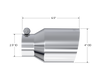 MBRP Universal T304 SS Tip 4in OD/2.5in Inlet/6.5in L
