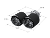 MBRP Universal Carbon Fiber Dual Tip 4in OD/2.5in Inlet T5177CF