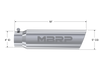 MBRP Universal 5in OD Angled Rolled End 4in Inlet 18in Lgth T304 Exhaust Tip