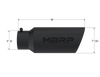 MBRP Universal Tip 7in O.D. Rolled End 5in inlet 18in length Black