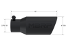 MBRP Universal Angled Rolled End Tip 4in OD / 2-3/4in Inlet / 10in Length - Black