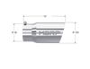 MBRP Universal Tip 6 O.D. Dual Wall Angled 5 inlet 12 length