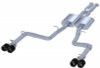 MBRP 2015+ Dodge Challenger 3.6L SS 2.5in Quad Tip Split Rear Exit w/ Carbon Fiber Tips - T304