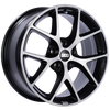 BBS SR 17x7.5 5x114.3 ET42 Satin Black Diamond Cut Face Wheel -82mm PFS/Clip Required