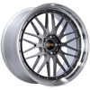 BBS LM 21x10 5x120 ET38 Diamond Black Center Diamond Cut Lip Wheel -82mm PFS/Clip Required