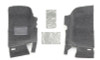 BedRug 2018+ Jeep JL 2Dr Front 2 Pc Floor Kit (Incl Heat Shields)