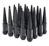 BLOX Racing Spike Forged Lug Nuts - Flat Black 12 x 1.25mm - Set of 20