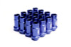 BLOX Racing Street Series Forged Lug Nuts - Blue 12 x 1.25mm - Set of 16